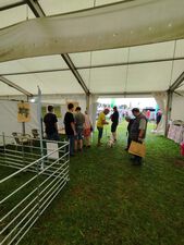 Der Stand des Ziegenzuchtverbandes war gut besucht